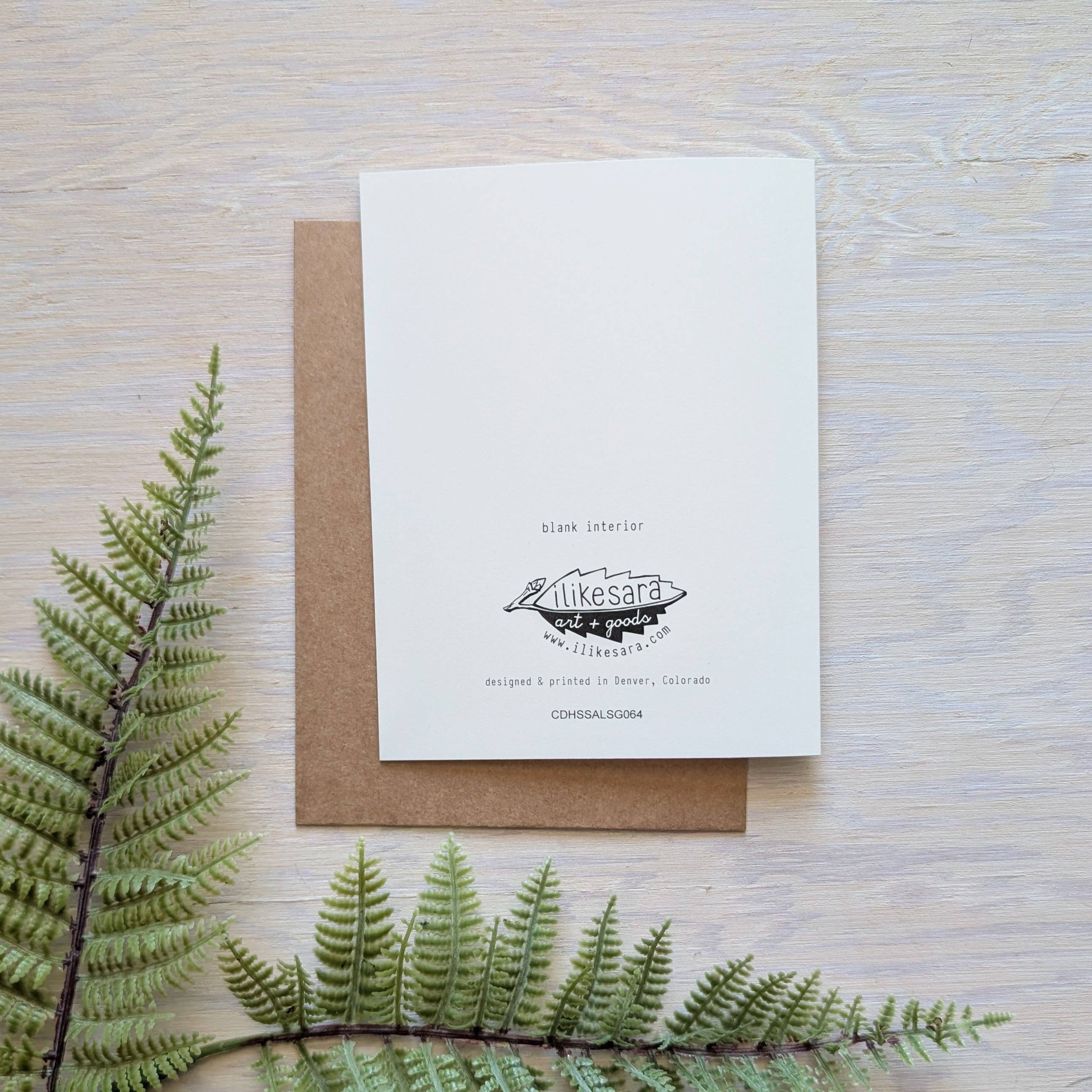 ilikesara | art + goods - Wholesale Season's Greetings Card - greeting card | seasonal salutations snake - holiday Christmas Hanukkah New Year2