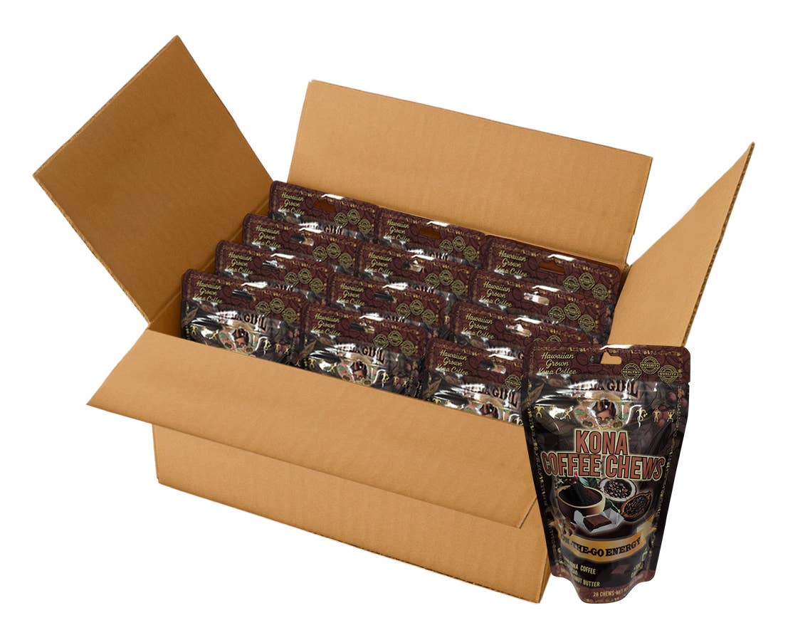 Hula Girl Products - Venta al por mayor Golosinas duras - Hula Girl Kona Coffee Chews 4.9oz(140g) – Caja de 121