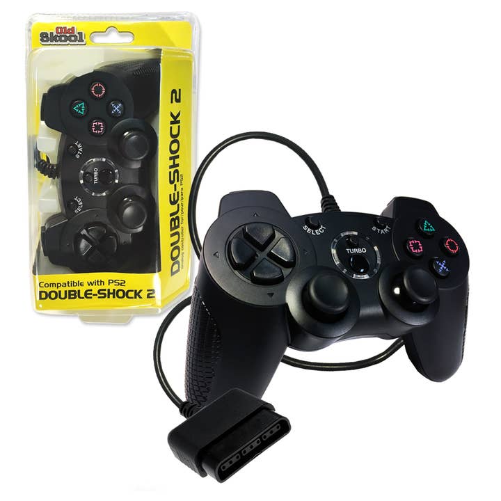 PS2 Controller Solid Black (Redesign) for wholesale on Faire