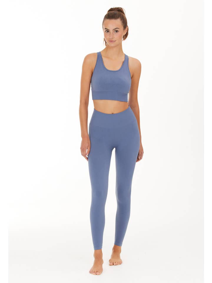 YUMAN – wholesale Athletic/lounge leggings – Women's – Athlecia Balance Seamless Tights, Serenity Blue2