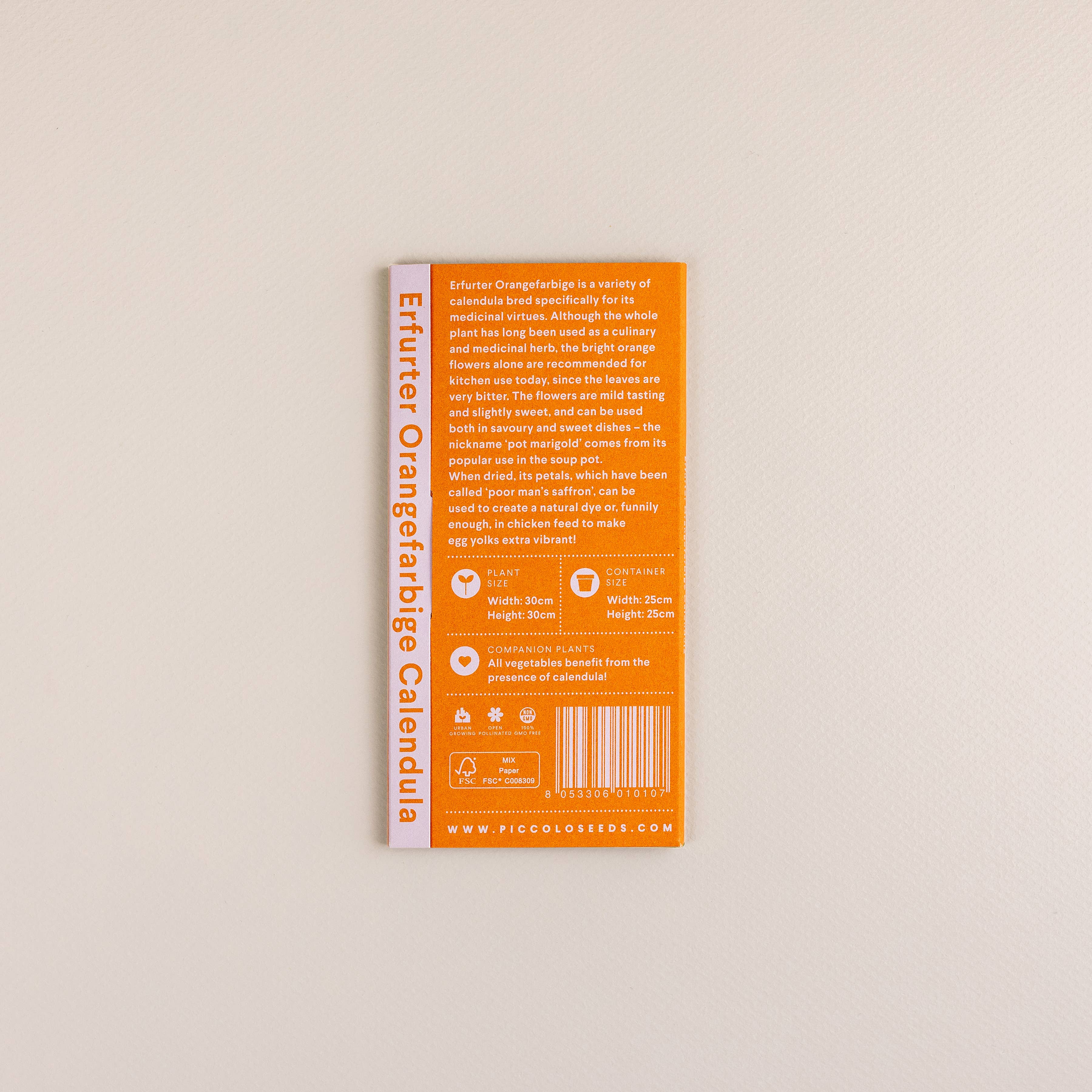 Piccolo Seeds - Wholesale Plant Seeds - Calendula Erfurter Orangefarbige2