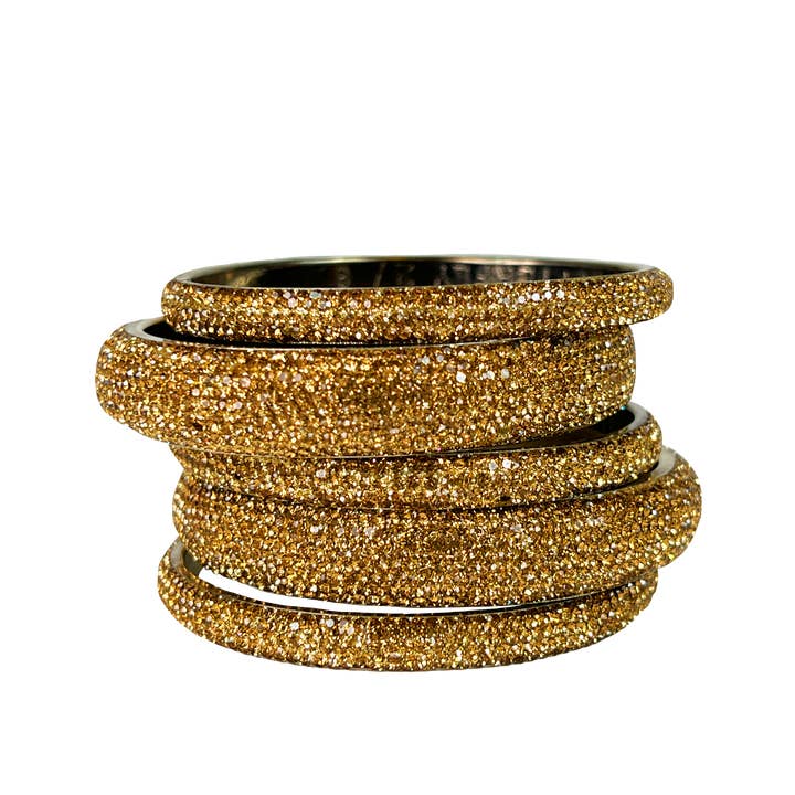 PurseN (new) - Wholesale Bangle Bracelet - Sundar Bangles • Bollywood Gold Crystal6