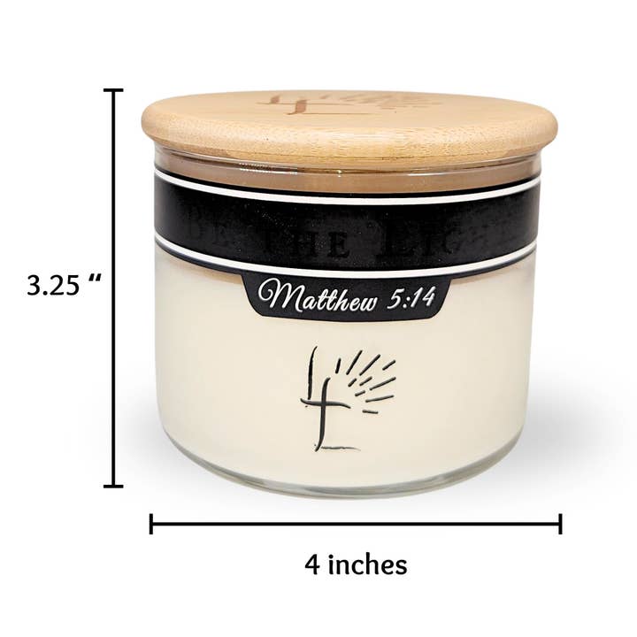 Lord's Light Candle - Wholesale Jar/Filled Candle - Christian Soy Candle 8oz - Light & Reveal Hidden Bible Verse14