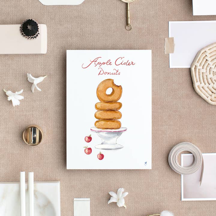 Mini imprimé beignet au cidre de pomme pour la vente par Ainsley & Elaine