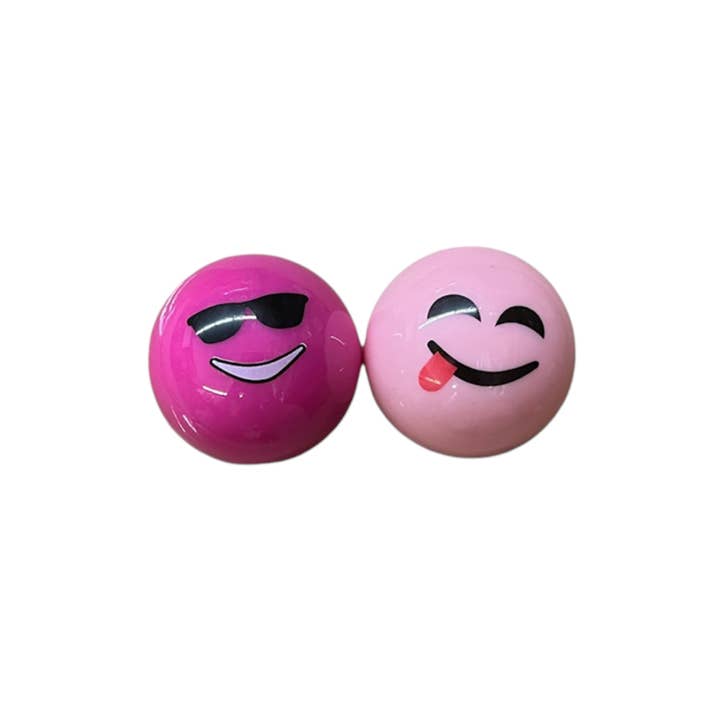 ASSORTED FUNNY EMOJI FACE BALL LIP BALM 806 (24PC) for wholesale on Faire
