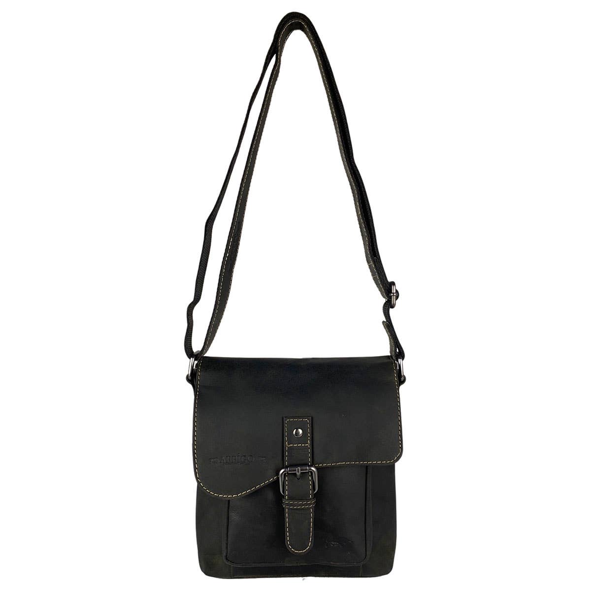 Arrigo – Großhandel Schultertasche – Unisex – Arrigo Umhängetasche mit Klappe aus Büffelleder – 3 Farben18