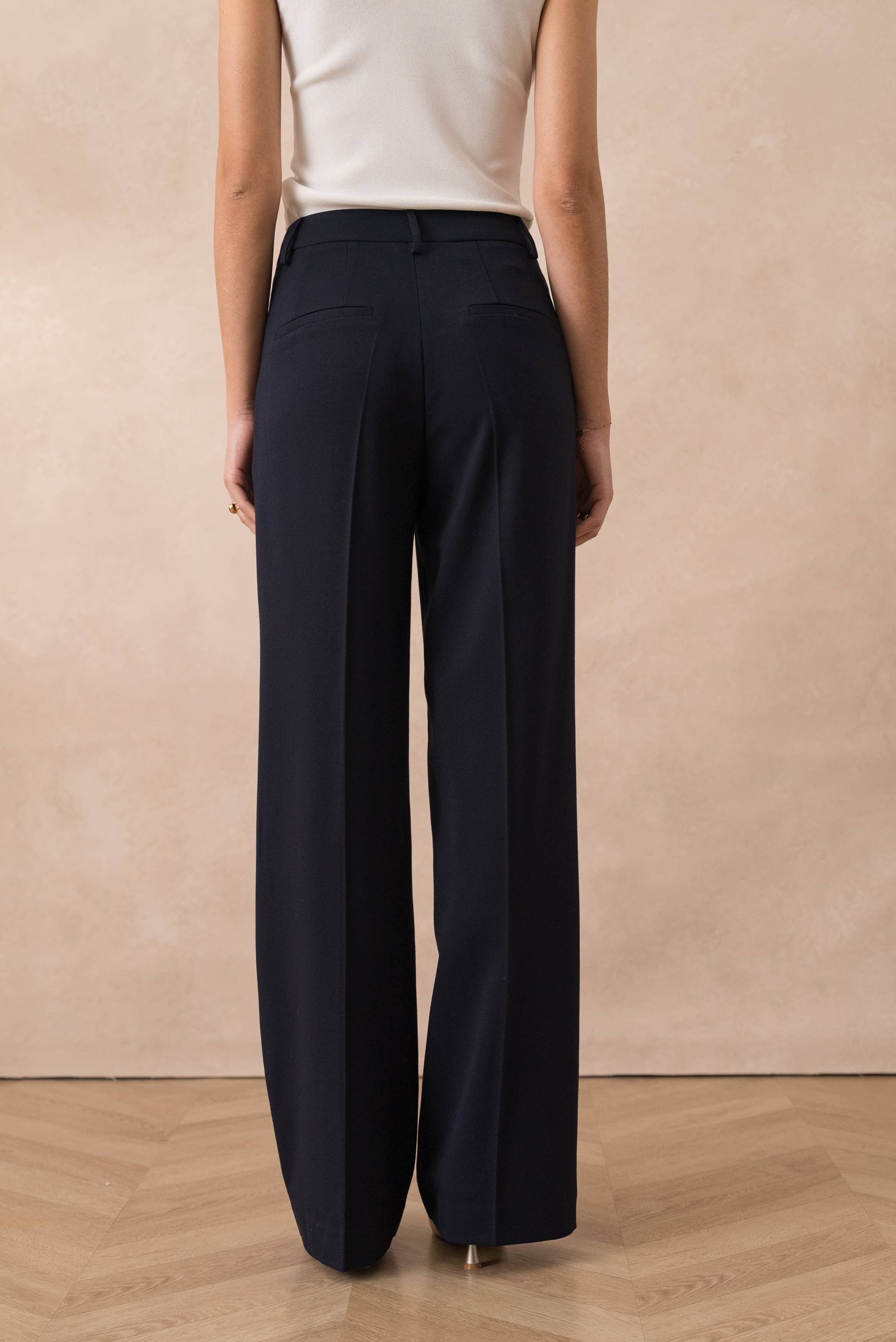 Attentif Paris - Vendita all'ingrosso Pantaloni eleganti - Donna - [Heather] Pantaloni Tailleur a Gamba Larga23