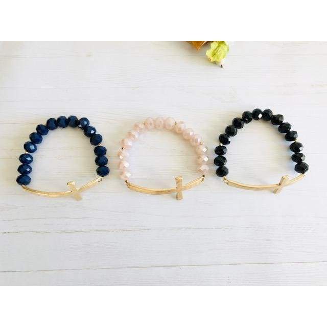 Victoria | pulseira cruz de ouro por atacado de OkayMujer