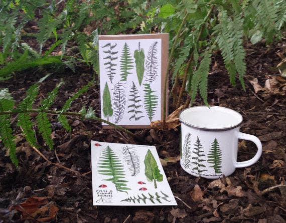 Alice Draws The Line – wholesale Everyday greeting card – Ferns and Bracken Greeting Card4