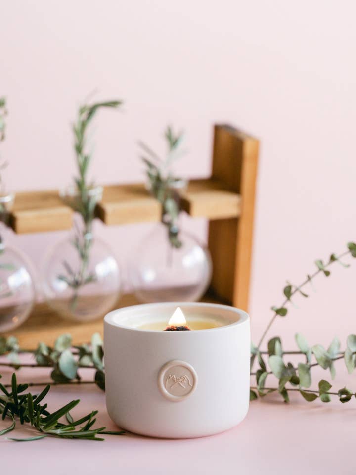 The Alchemist | Non-Toxic Coconut Soy candle in ceramic jar for wholesale by Pinky Swear & Co.