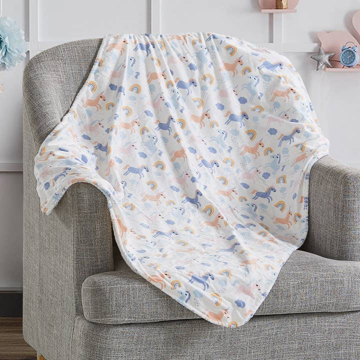 Mon Lapin Print Mink Babyfilt -Unicorn för wholesale av Thesis