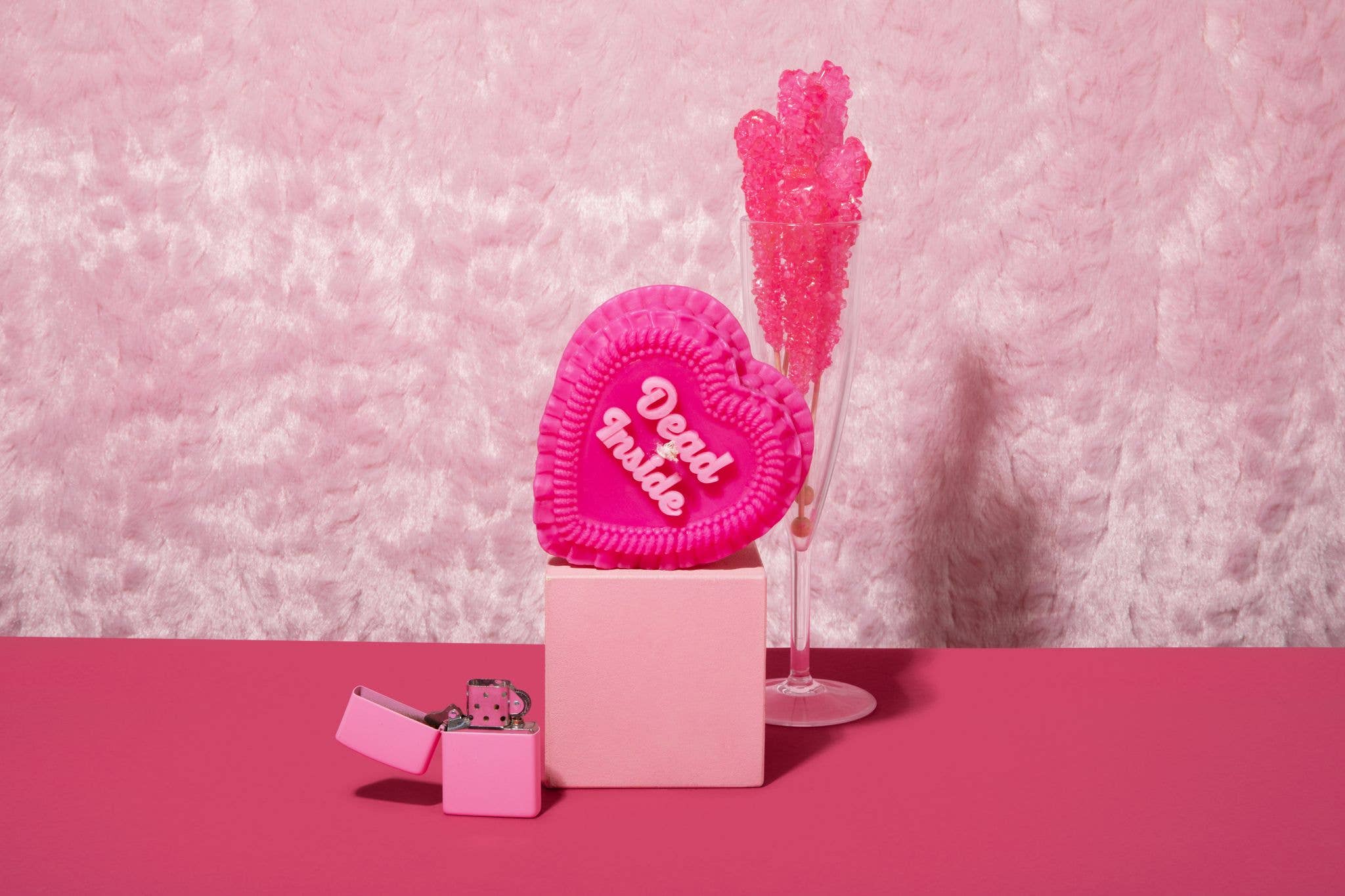 FUN CLUB - Wholesale Novelty Candle - Dead Inside Heart Candle (funny cake candle, funny gift)3