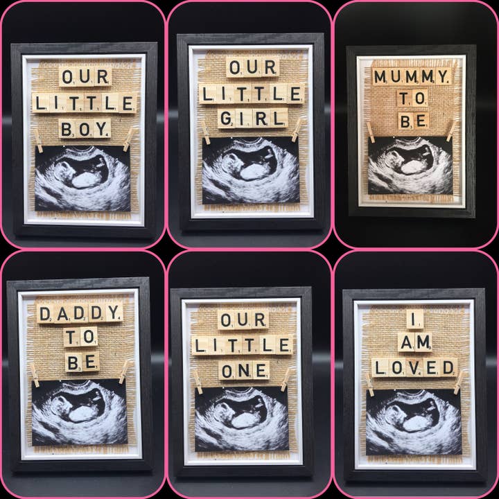 KCK Gifts – Engroshandel Billedramme - Børn og baby – BABY SCAN FOTORAMME3