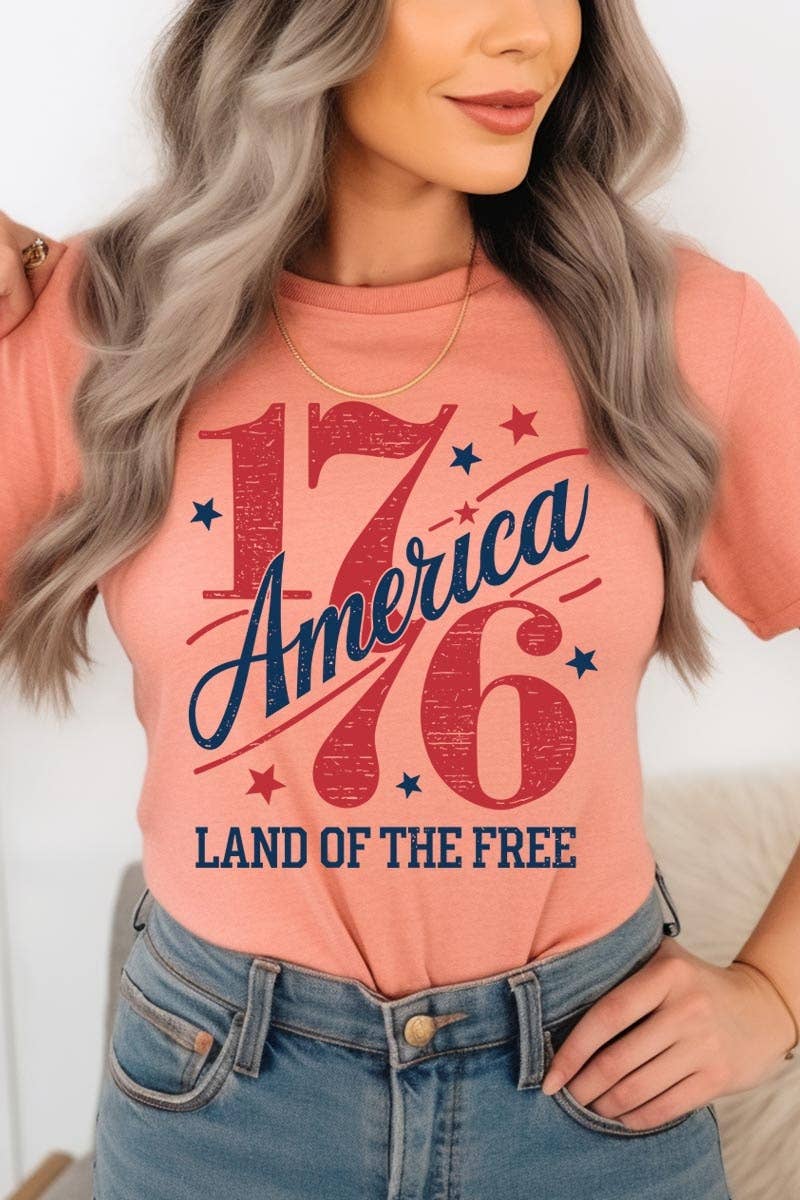 COLORBEAR - Wholesale T-Shirt (Graphic) - Women's - America 1776 Graphic Plus Tee16