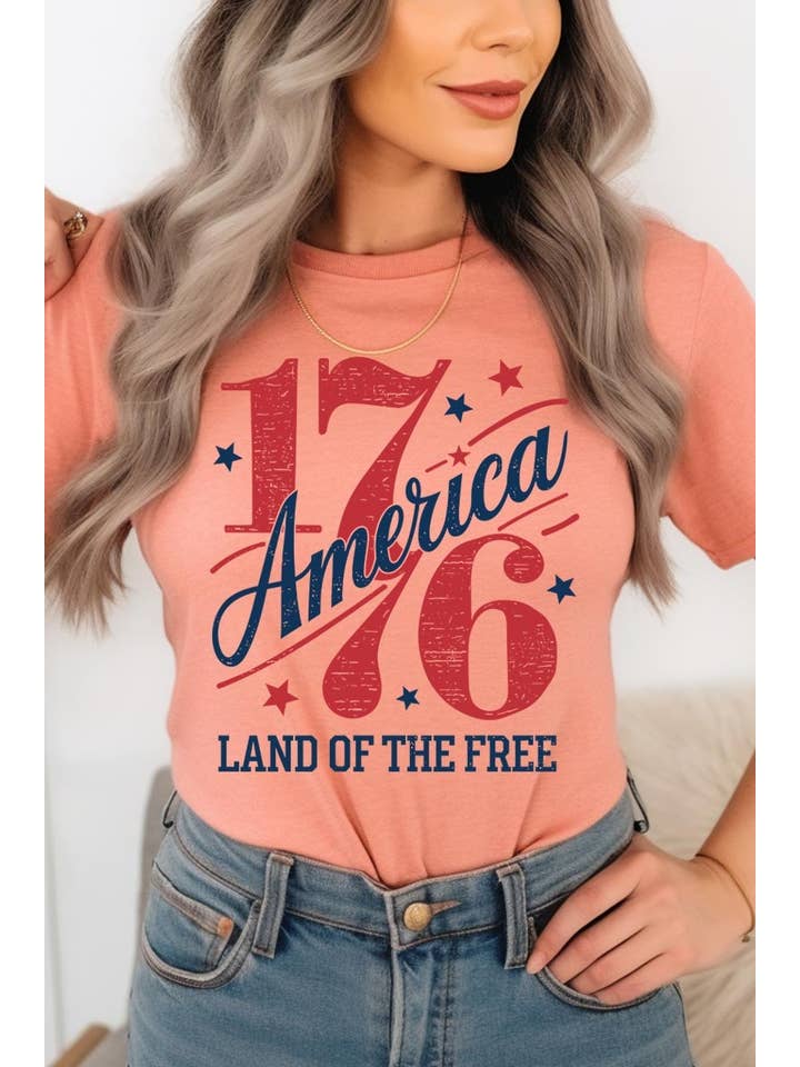 COLORBEAR - Wholesale T-Shirt (Graphic) - Women's - America 1776 Graphic Plus Tee16