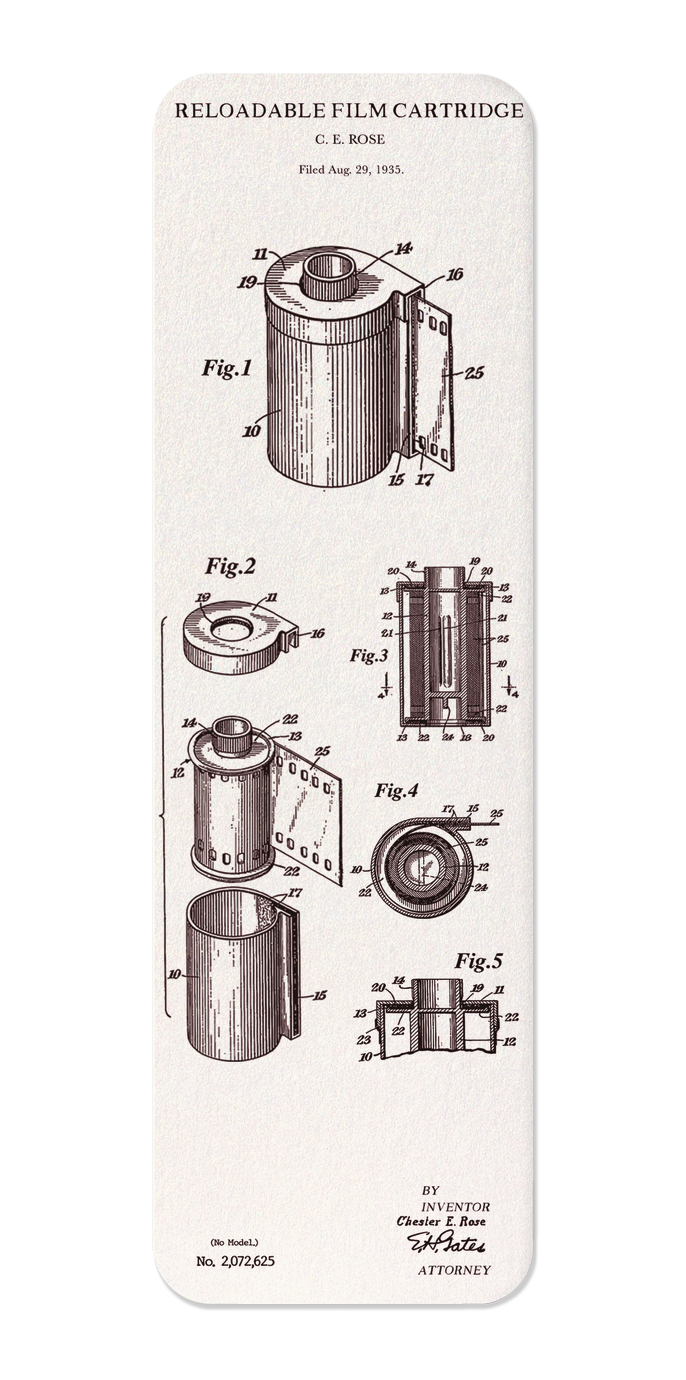 Ezen Trade – wholesale Bookmark – PATENT OF RELOADABLE FILM (1937): Patent Bookmark0