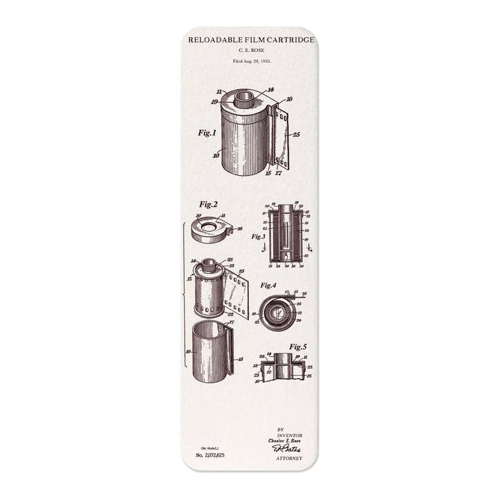 Ezen Trade – wholesale Bookmark – PATENT OF RELOADABLE FILM (1937): Patent Bookmark