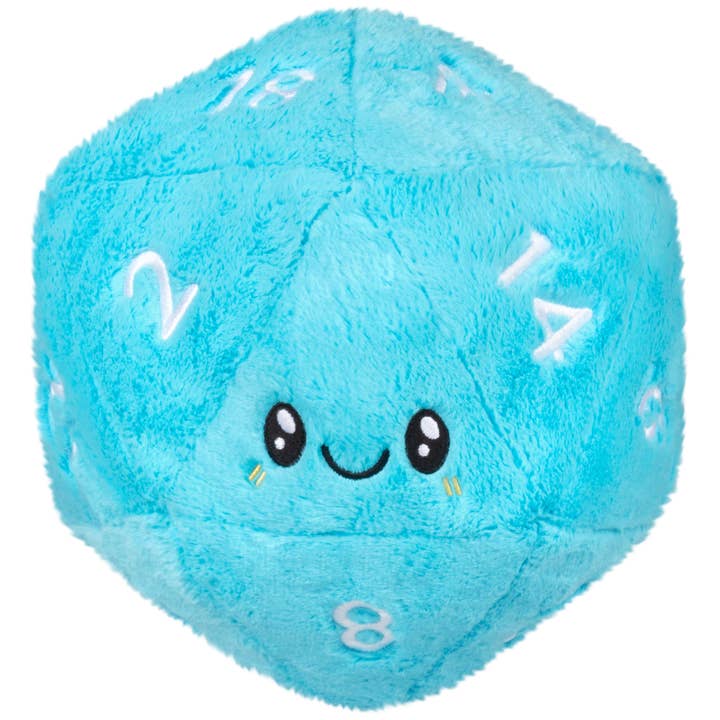 Dé à 20 faces bleu moelleux pour la vente par Squishable