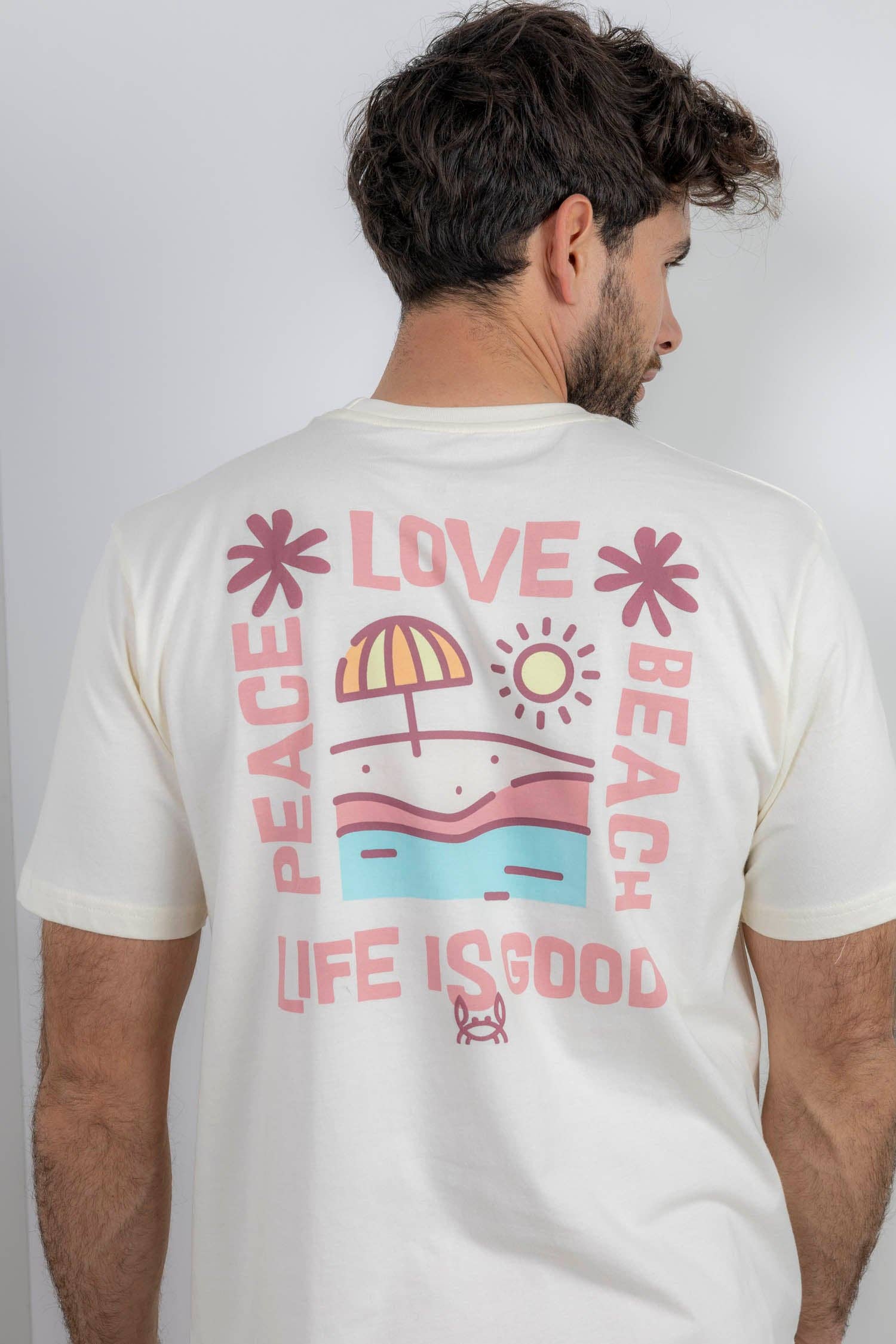 Custi Mikelo: Made in Spain – Engroshandel T-shirt med print - Herre – Vanilje T-shirt i økologisk bomuld | Fiji1