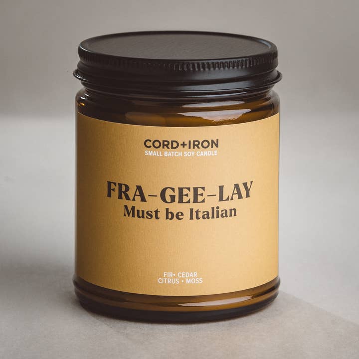 Fra-Gee-Lay - Fir, Cedar - Christmas Gift Candle for wholesale by Cord & Iron