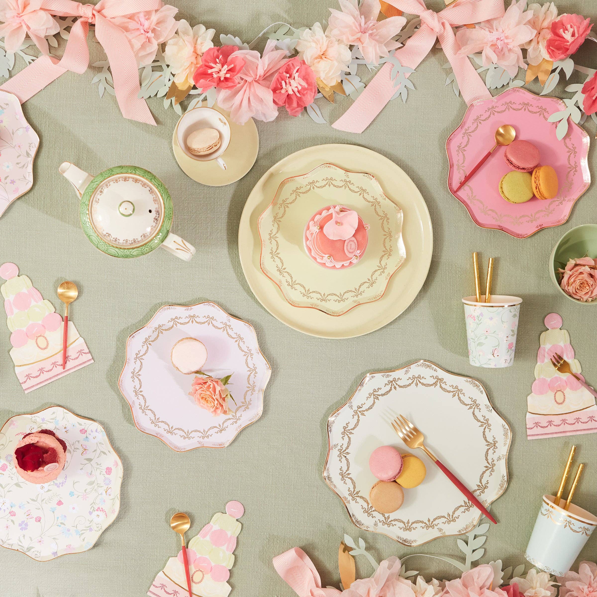 Meri Meri - Wholesale Disposable Plate - Meri Meri x Ladurée Paris Side Plates1