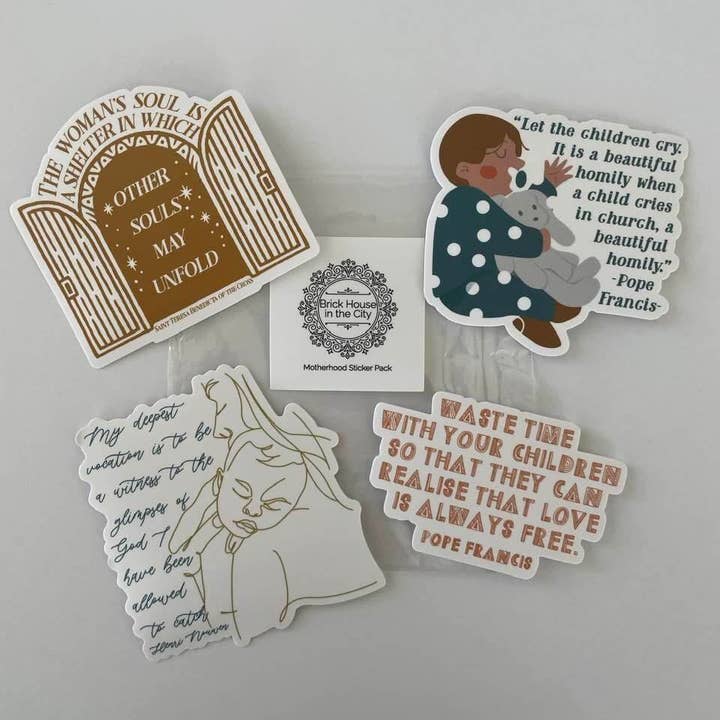 Motherhood Sticker Pack for wholesale by Brick House in the City