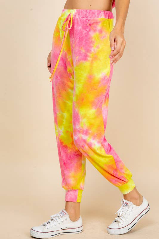 Emerald Collection - Vendita all'ingrosso Pantaloni sportivi/da jogging loungewear - Donna - ETP-736 Pantaloni da jogger French Terry Tie Dye3