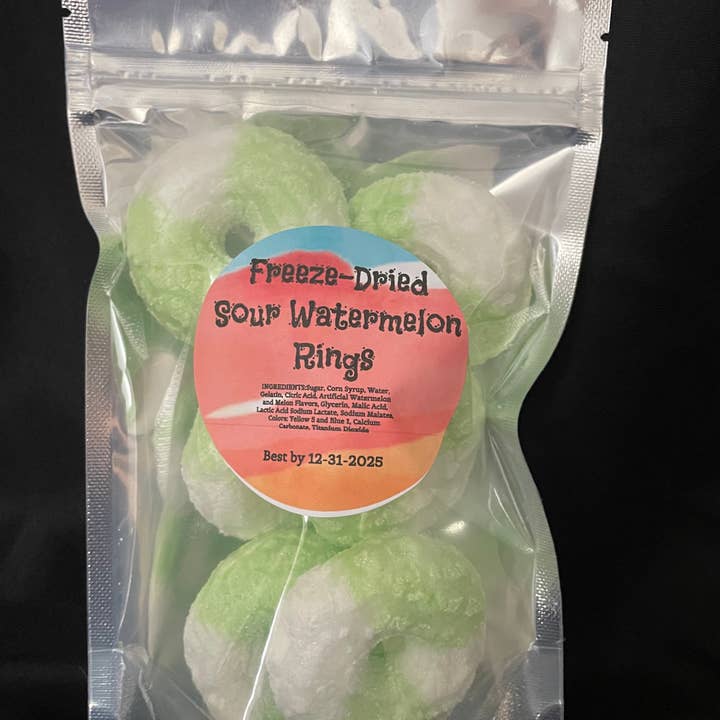 Freeze Dried Pickle Favorites and more - Wholesale Hard Candy - Freeze Dried Candy Peach Rings5