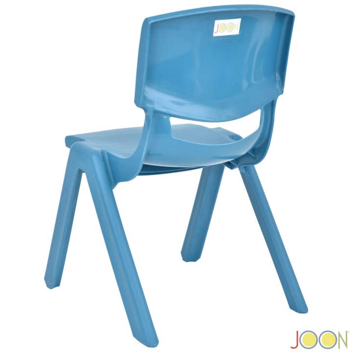 ShopBobbys - Wholesale Chair - Kids - JOON Stackable Plastic Kids Learning Chairs, Sky Blue, 20.5x12.75X11 Inches, 2-Pack (Pack of 2)1