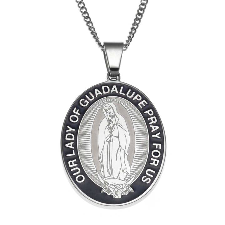 Our Lady of Guadalupe Pray for Us Religious Pendant for wholesale by Joyful Sentiments