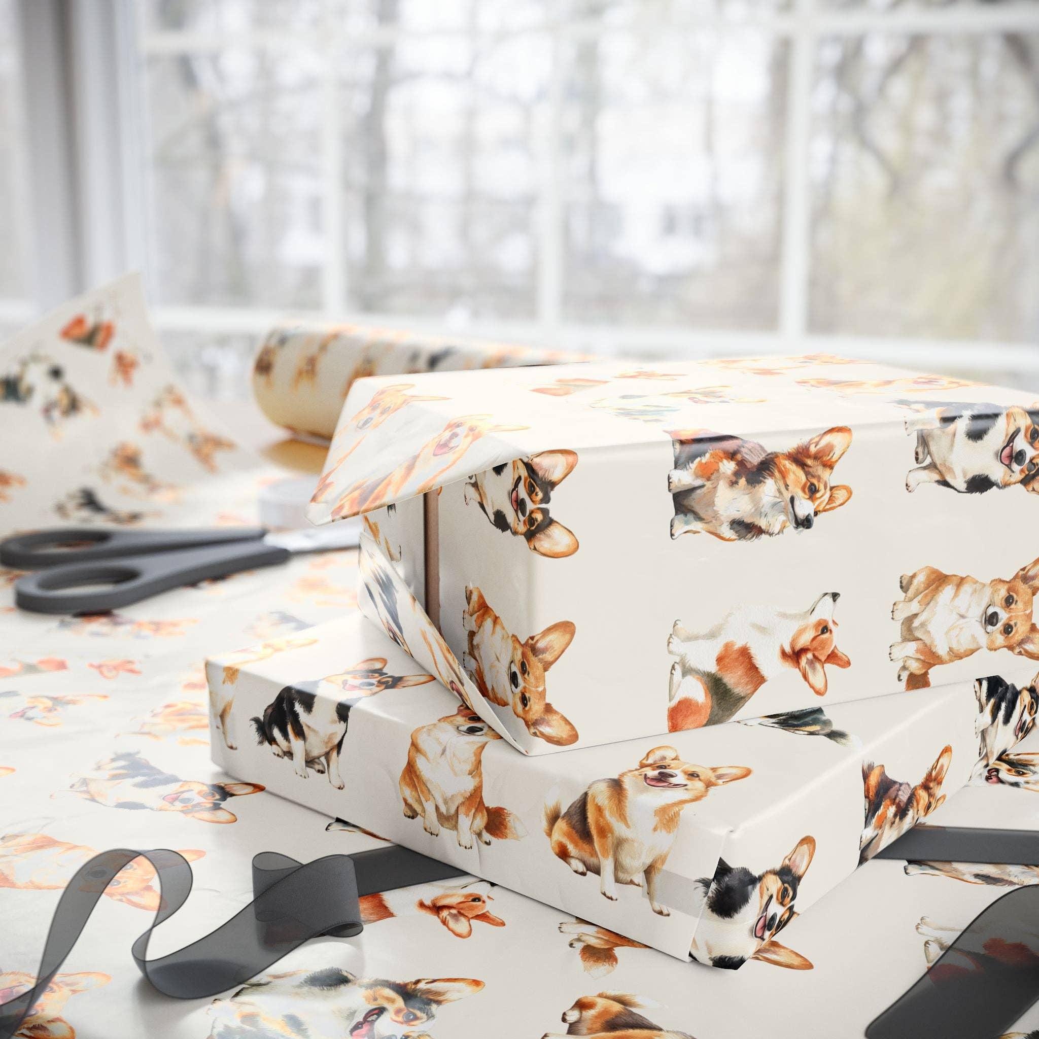Lokipawz - Wholesale Wrapping Paper Roll - Corgi Wrapping Paper Rolls9