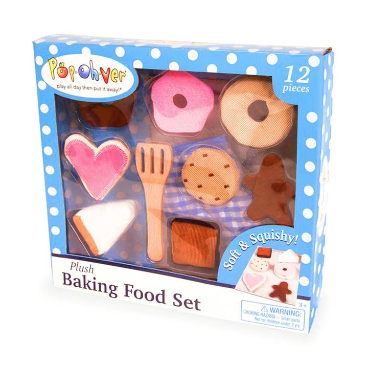 PopOhVer Plush Food Set - Donuts & Pastries for wholesale by Salus Brands