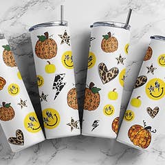 Halloween cow lightning tumbler for wholesale by Countryside Savage