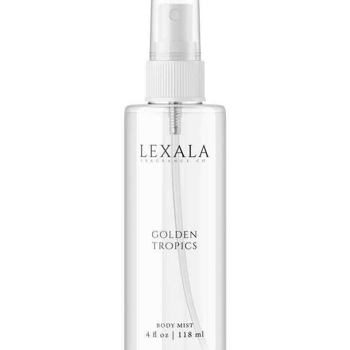 Golden Tropics Body Mist for wholesale by Lexala Fragrance Co.