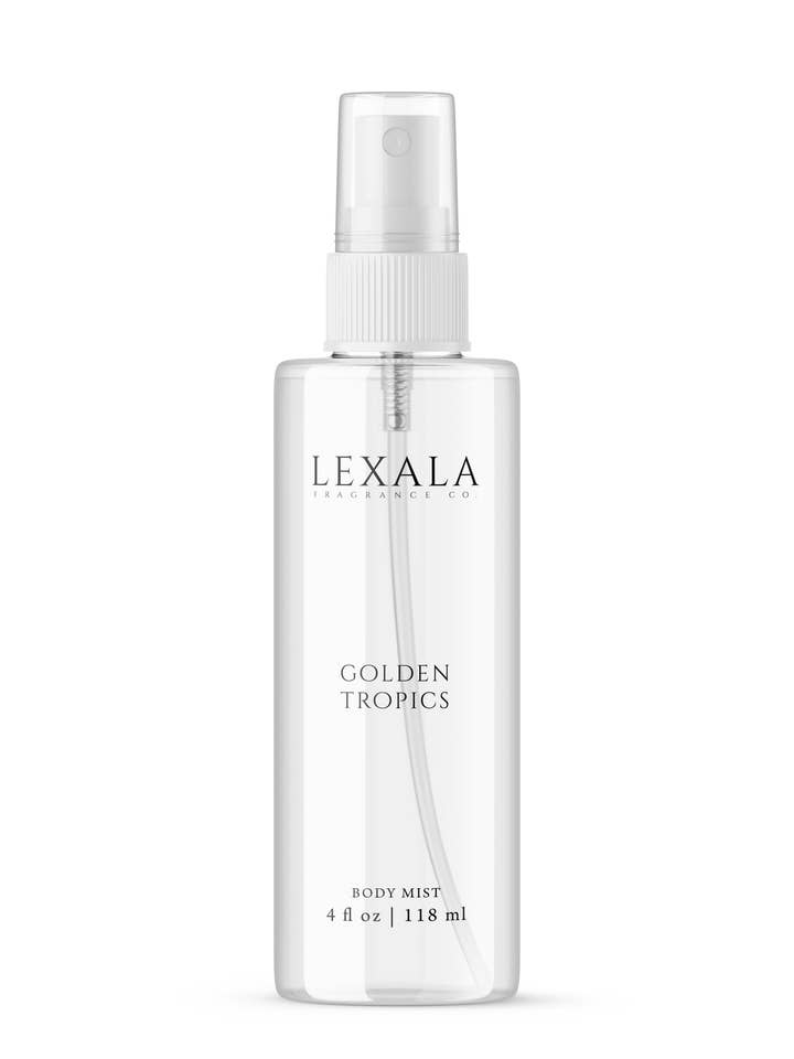 Golden Tropics Body Mist for wholesale by Lexala Fragrance Co.