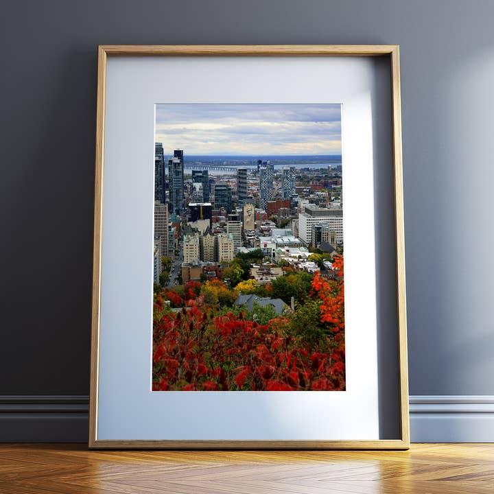 Leonard Cohen Montreal Cityscape Art Print for wholesale by Veni Etiam Photography