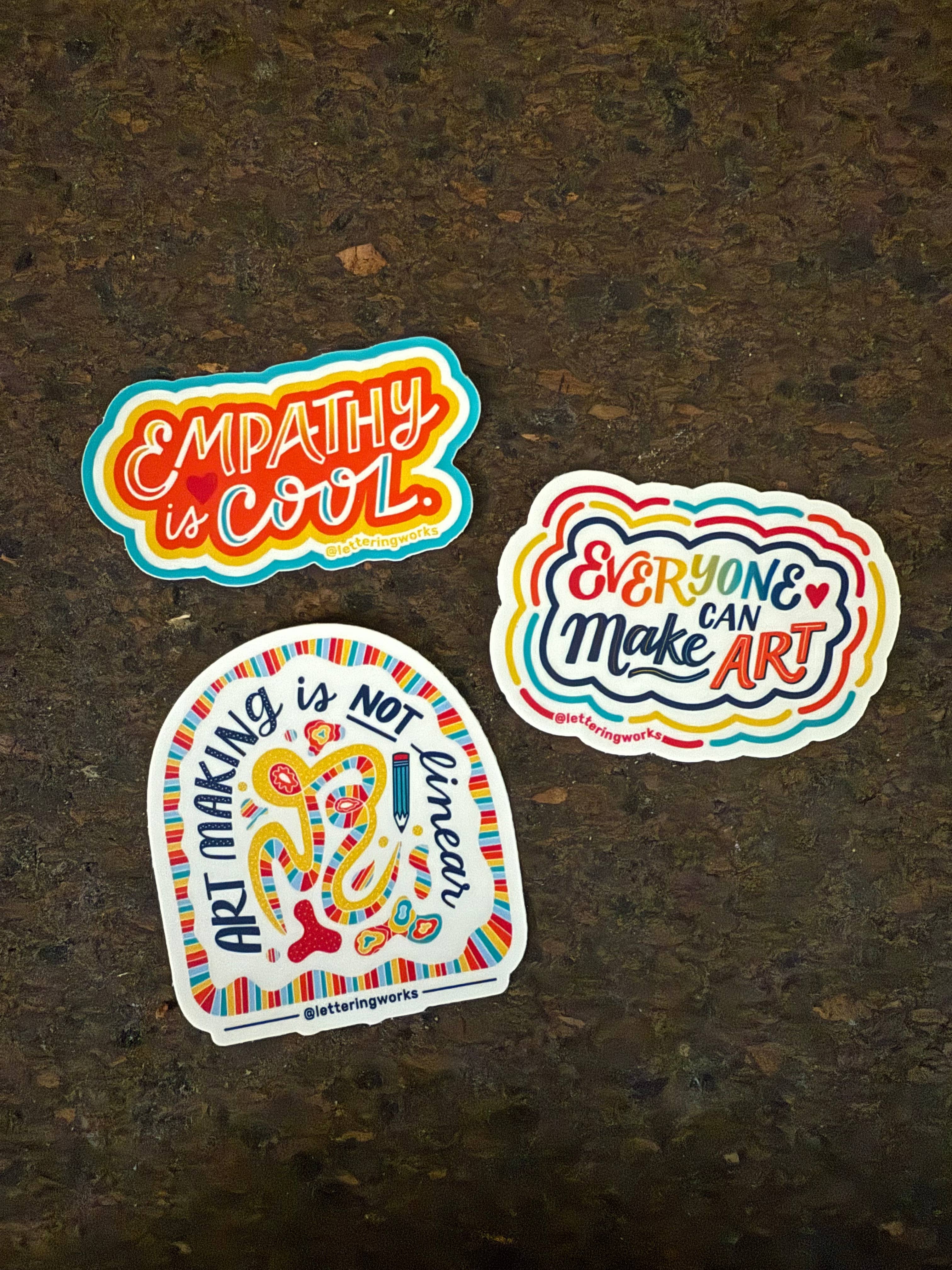 Lettering Works - Wholesale Sticker - Everyone Can Make Art Sticker3