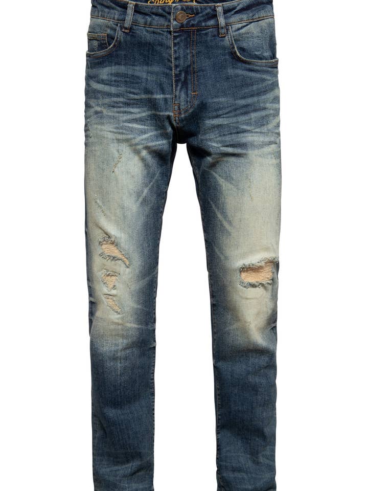 Robin Vintage Wash 5-pocket jeans for wholesale by KING KEROSIN