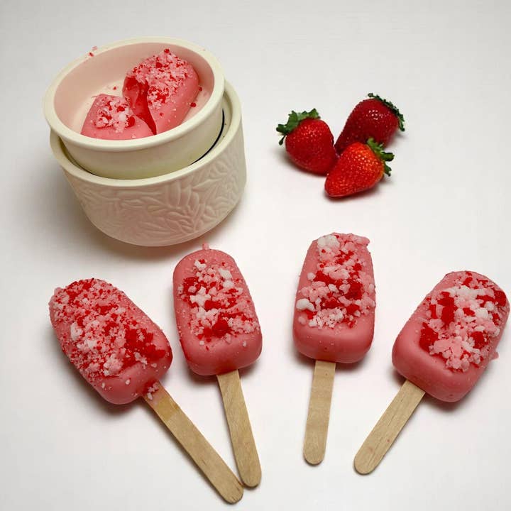 Wax and Wix Bakery® - Wholesale Wax Melt - Strawberry Crunch Cake Ice Cream Bar Wax Melts/Soy Wax Melts2