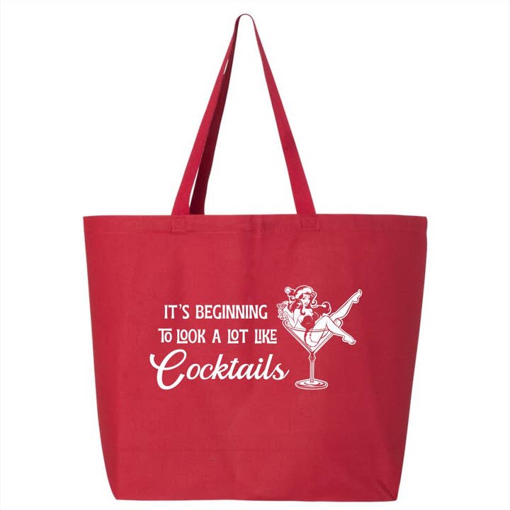 Sac à cocktails Beginning To Look Like | Funny Christmas pour la vente par Suzy Swede