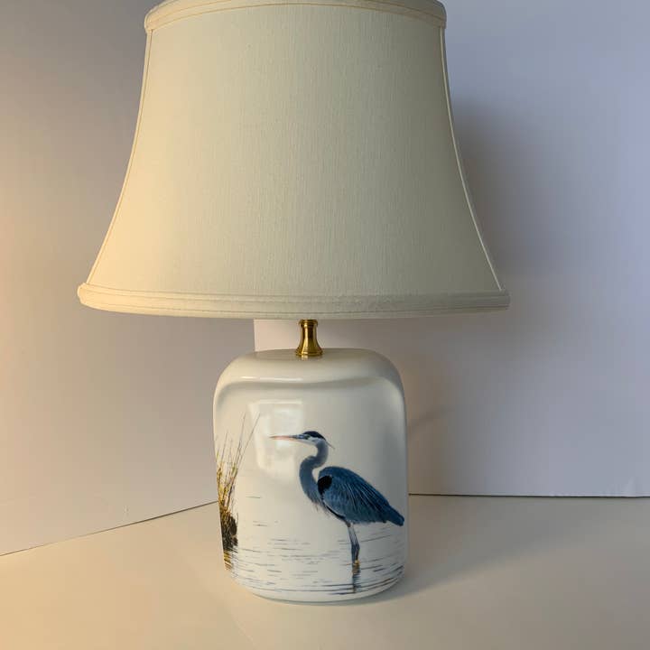 MacHatton & Hall, LLC - Wholesale Accent/Desk Lamp - Blue Heron Table Lamp