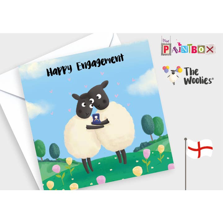 Felice fidanzamento - Anello di fidanzamento The English Woolies x6 per la vendita all'ingrosso da parte di The Paintbox