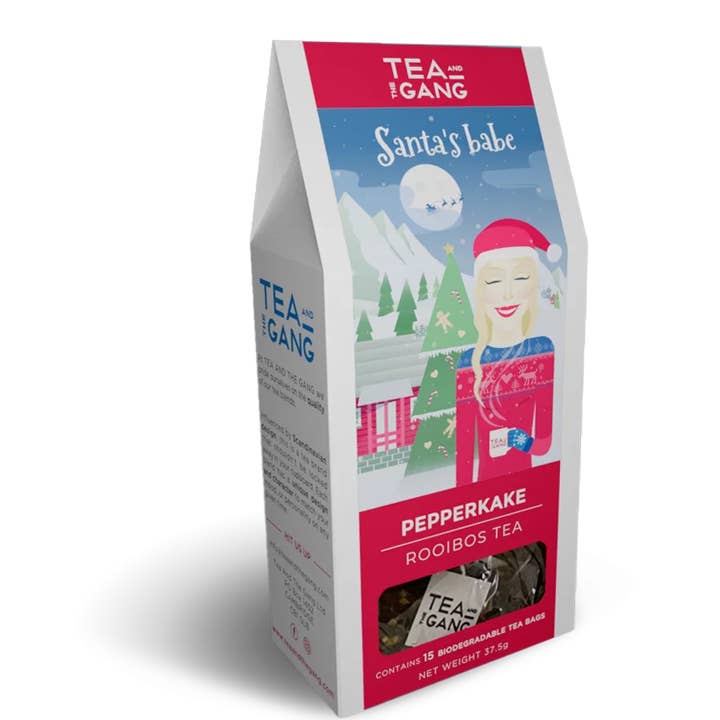 Tea and the gang - Venta al por mayor Bolsitas de té - PAPÁ NOEL — TÉ ROOIBOS CON PEPPERKAKE (PAN DE JENGIBRE ESPECIADO)