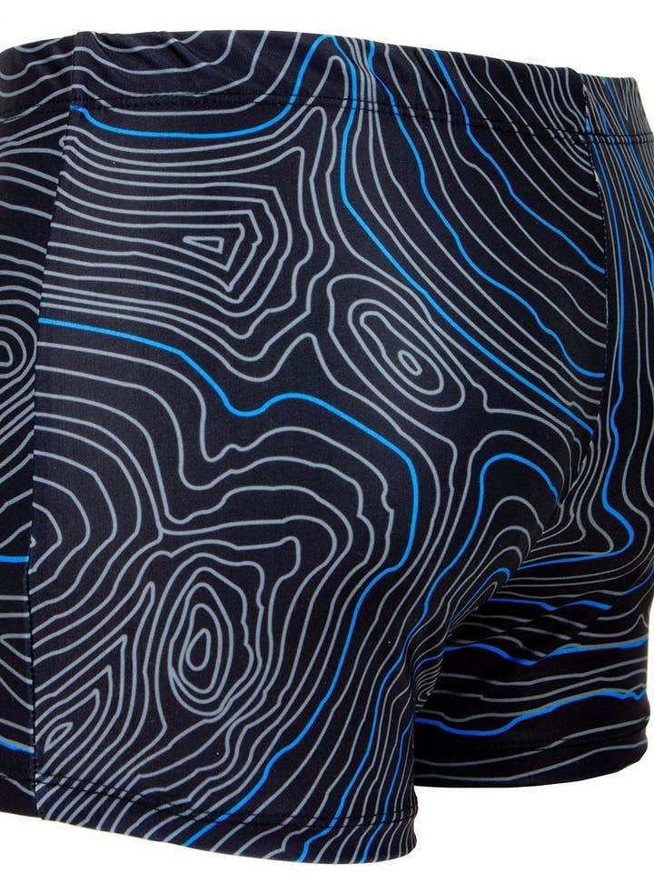 Pantalon de bain GUGGEN MOUNTAIN pour hommes eng anliegend gestreift *Impression de haute qualité* pour la vente par GUGGEN Mountain