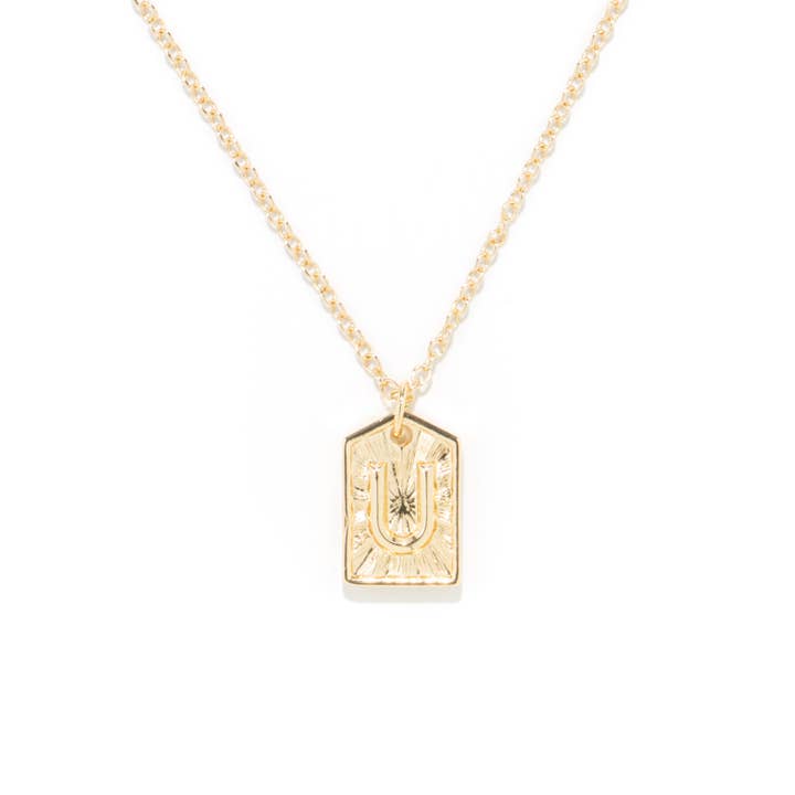 DM Merchandising - Wholesale Pendant/Charm Necklace - Soul Stacks Initial Here Mix & Match Layering Pendant Assort22
