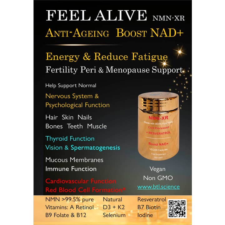 BioTech Life Sciences – wholesale Oral supplement/vitamin – NMN-XR NMN Resveratrol capsules Vitamins +Minerals Menopause4