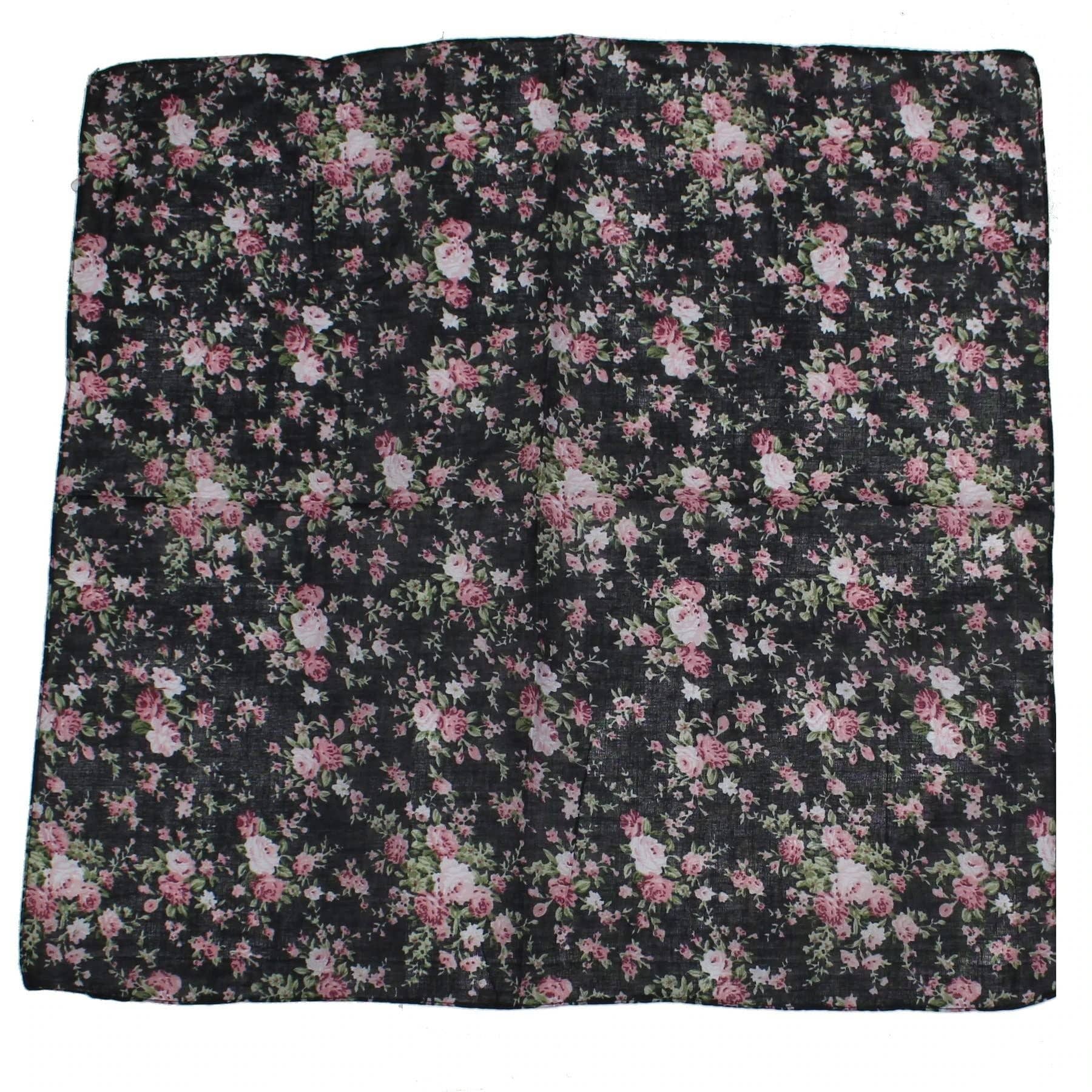 Topkids Accessories – wholesale Scarf – Women's – Hair Bandanas for Women Head Scarf Headbands Ladies Cotton Square Scarves Paisley Floral Camouflage Animal Print Leopard Tiger Neckerchief14