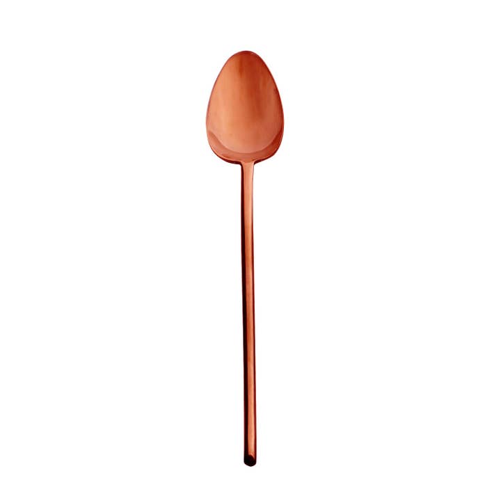 STICK TABLE SPOON COPPER 22CM for wholesale by Catalonia Plates, Inc.