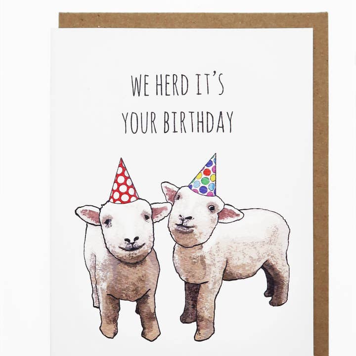 Noted By Copine - Wholesale Birthday Card - Herd It's Your Birthday - Birthday Card