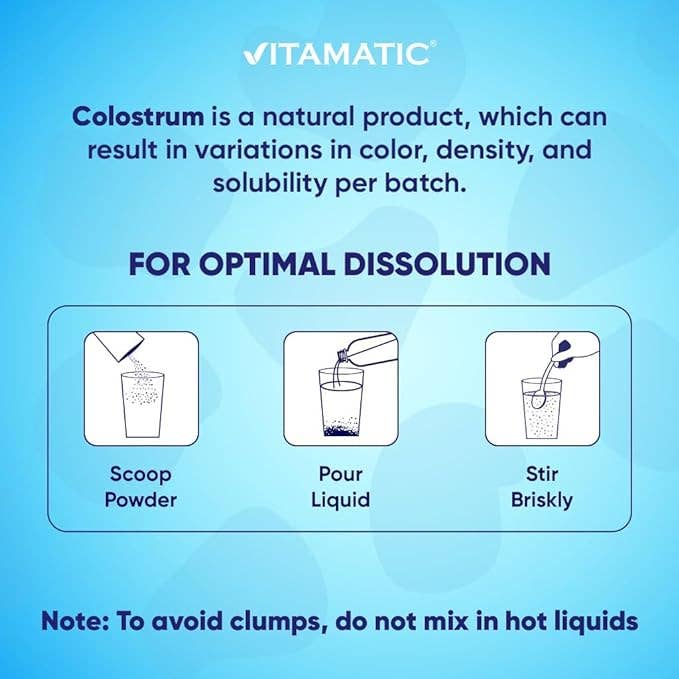 Vitamatic - Wholesale Oral Supplement/Vitamin - Vitamatic Bovine Colostrum Powder |50% Highest IgG| 120 Gram4